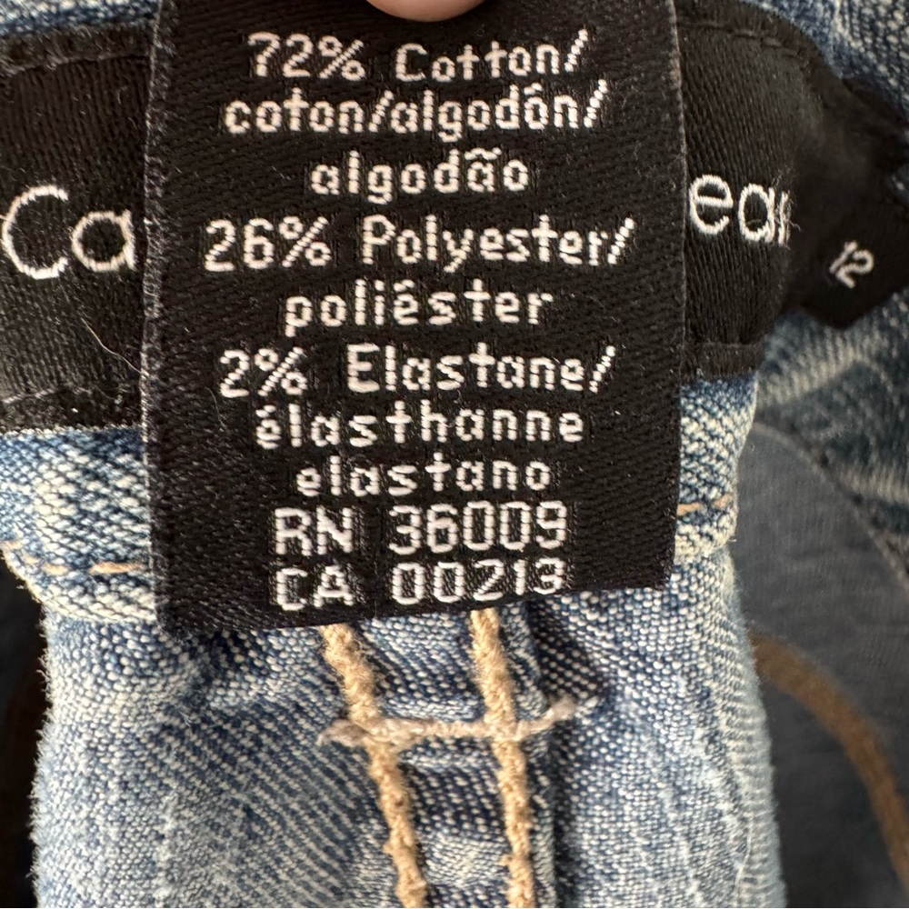 Vintage Calvin Klein mid rise Wide Cuff Cropped Jeans - Picture 9 of 9